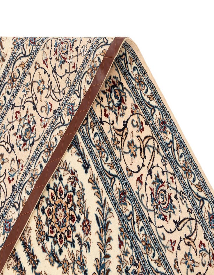 Detail image of  7' 1 x 10' 6  Hand Knotted Nain Rug