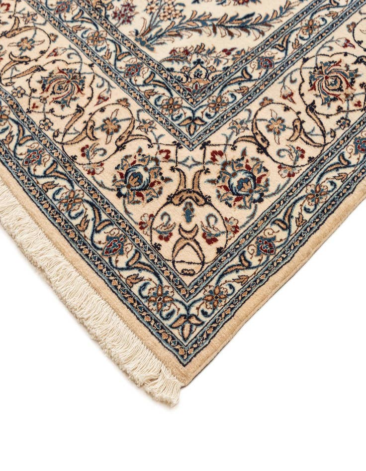 Detail image of  7' 1 x 10' 6  Hand Knotted Nain Rug