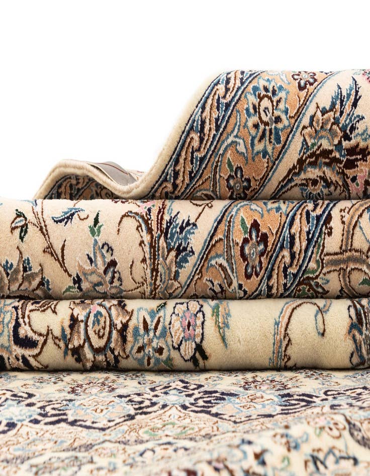 Detail image of  10' x 13' 4  Hand Knotted Nain Rug