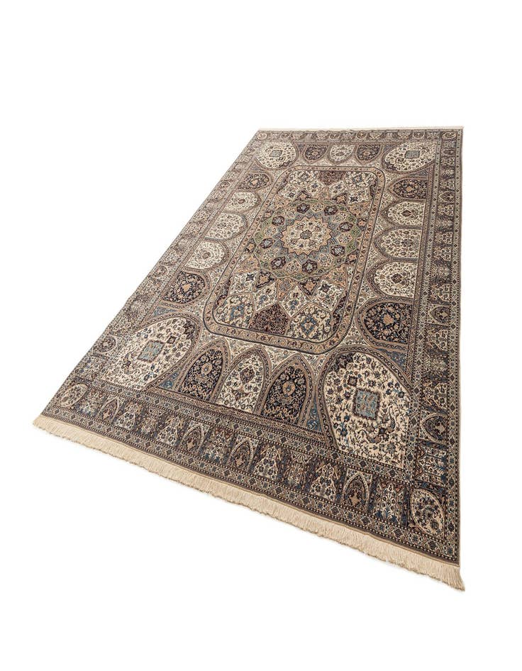 Detail image of  10' x 13' 4  Hand Knotted Nain Rug