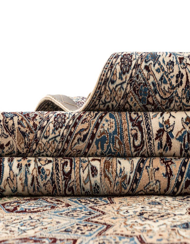 Detail image of  10' x 13' 4  Hand Knotted Nain Rug