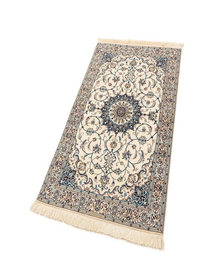 Detail image of  3' 3 x 4' 10  Hand Knotted Nain Rug