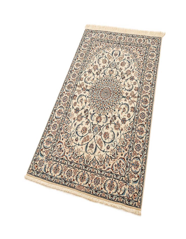 Detail image of  3' 5 x 5' 2  Hand Knotted Nain Rug