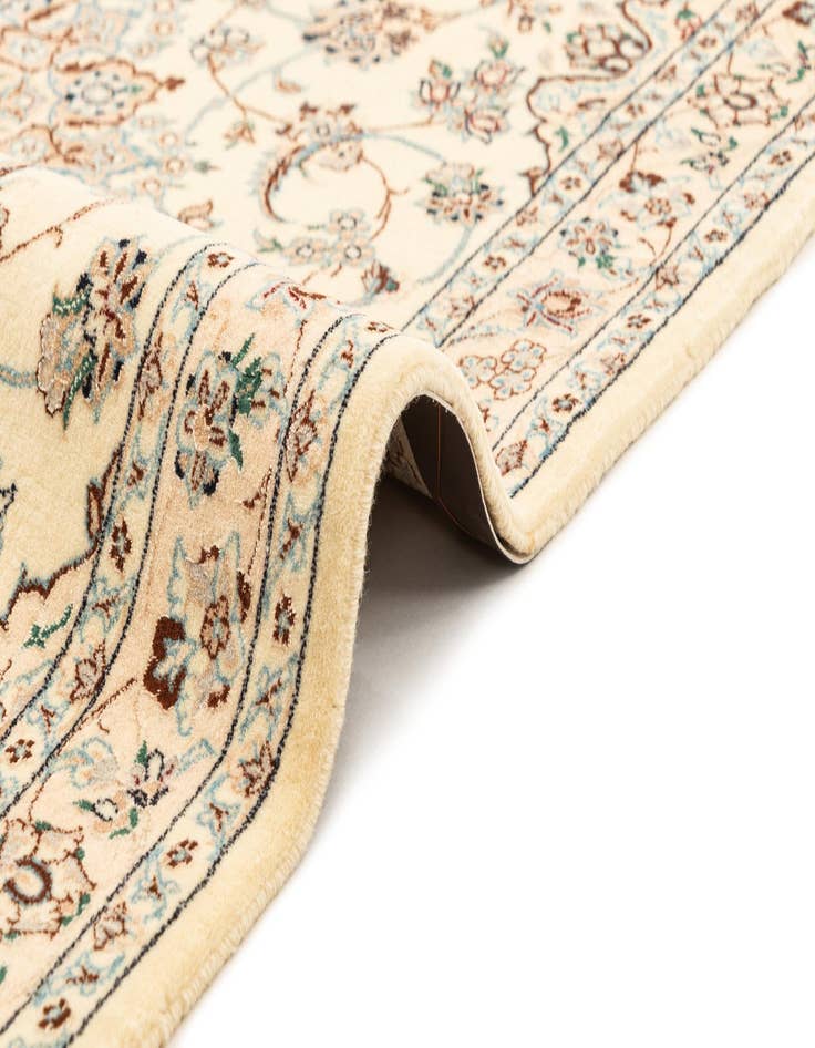 Detail image of  3' 5 x 5' 3  Hand Knotted Nain Rug