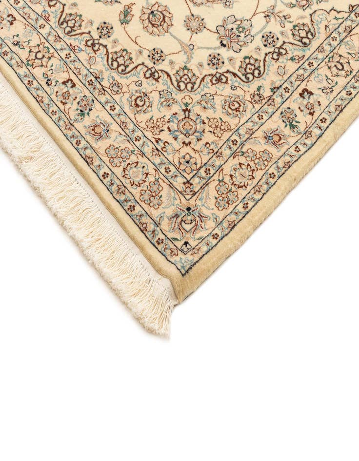 Detail image of  3' 5 x 5' 3  Hand Knotted Nain Rug