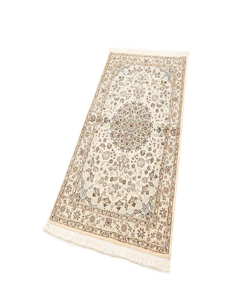 Detail image of  3' 3 x 5' 3  Hand Knotted Nain Rug