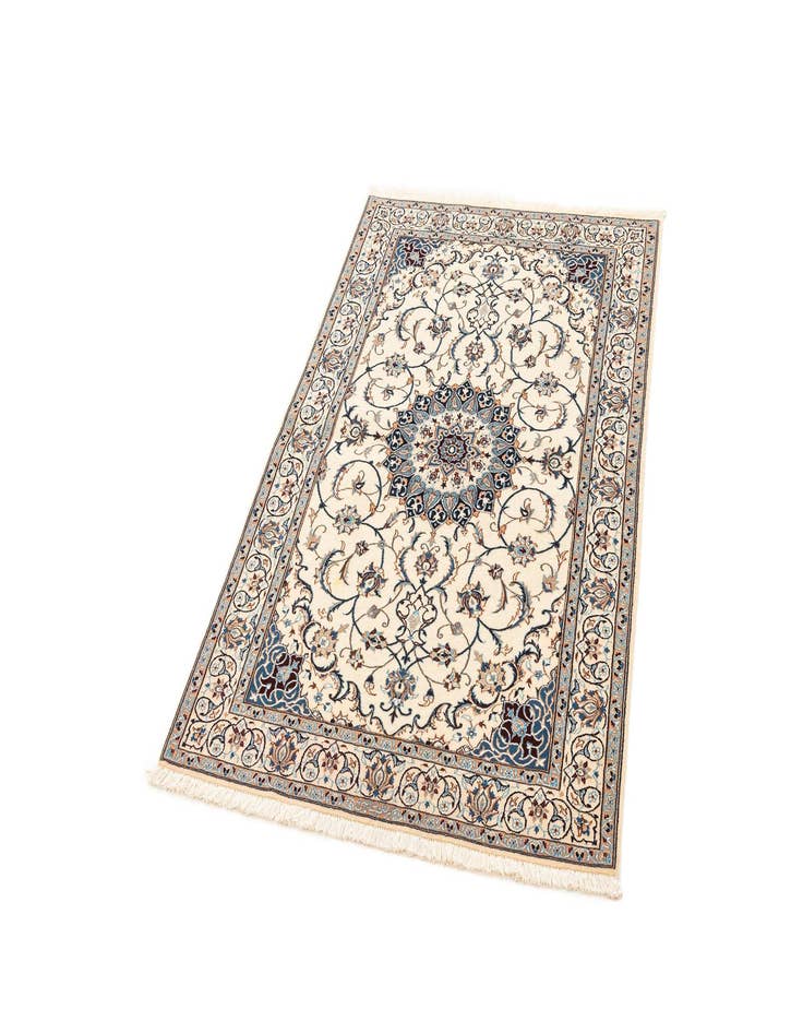 Detail image of  3' 3 x 4' 8  Hand Knotted Nain Rug