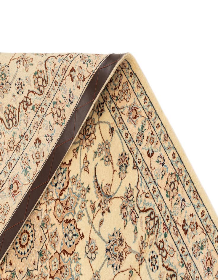 Detail image of  3' 5 x 4' 11  Hand Knotted Nain Rug