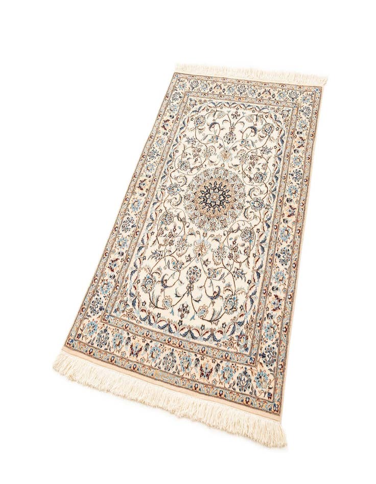 Detail image of  3' 1 x 4' 8  Hand Knotted Nain Rug