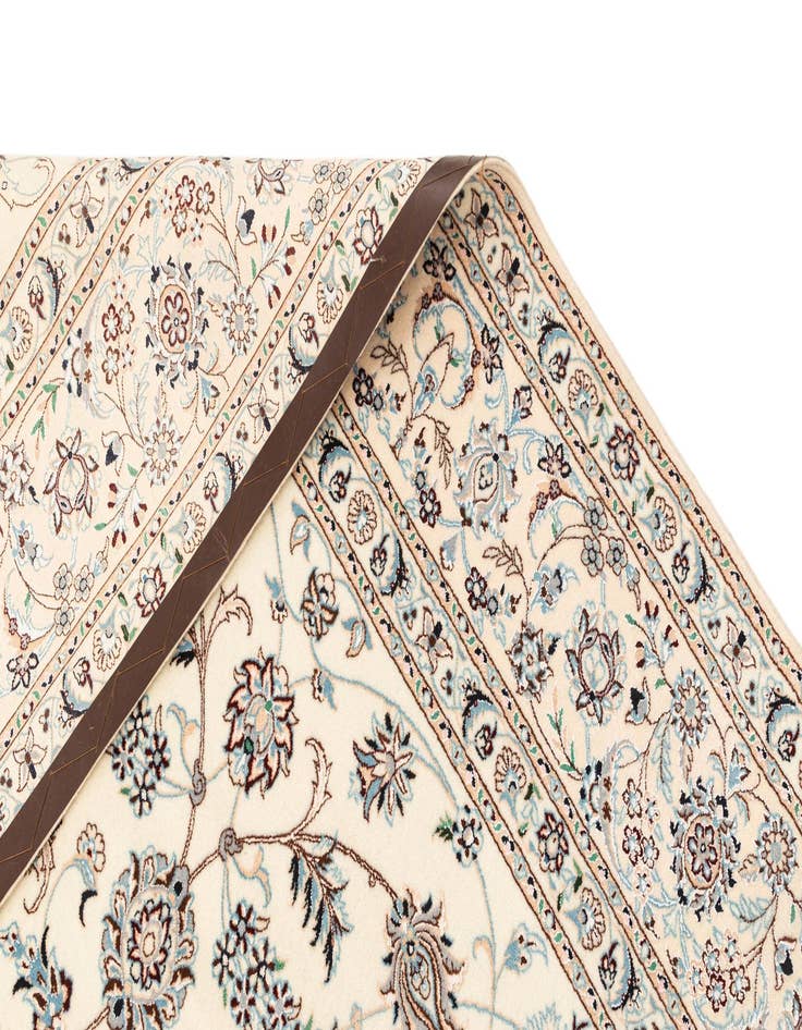 Detail image of  6' 9 x 9' 10  Hand Knotted Nain Rug