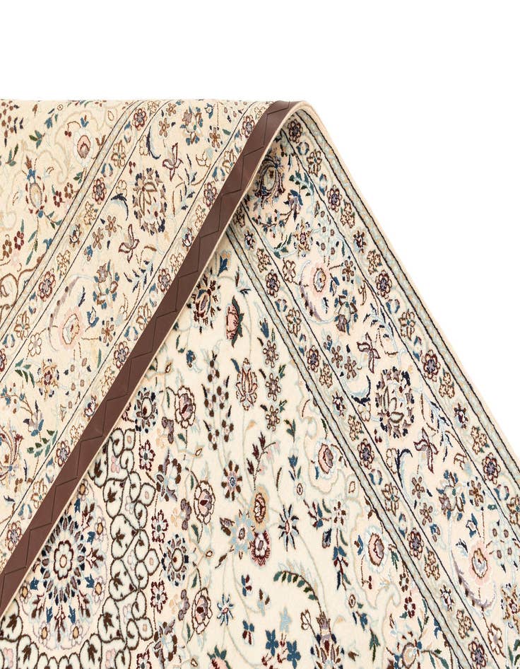 Detail image of  4' 4 x 7'  Hand Knotted Nain Rug