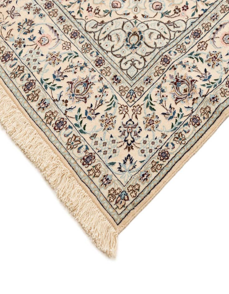 Detail image of  4' 4 x 7'  Hand Knotted Nain Rug