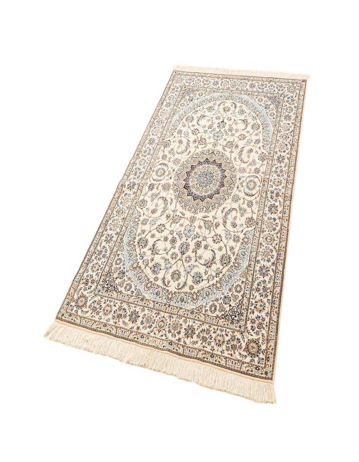 Detail image of  4' 6 x 7' 1  Hand Knotted Nain Rug