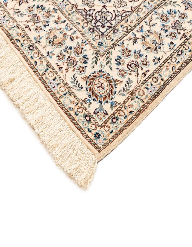 Detail image of  4' 6 x 7' 1  Hand Knotted Nain Rug