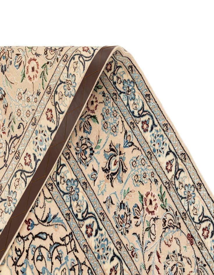 Detail image of  6' 8 x 6' 11  Hand Knotted Nain Rug