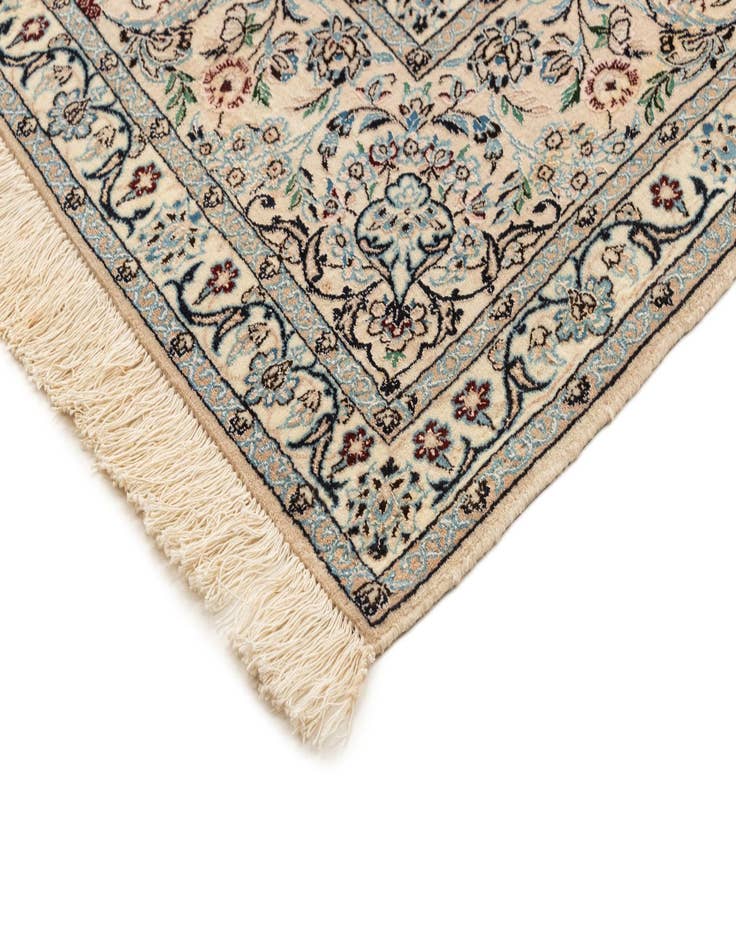 Detail image of  6' 8 x 6' 11  Hand Knotted Nain Rug