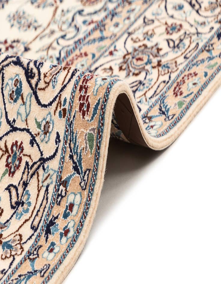 Detail image of  5' 1 x 7' 9  Hand Knotted Nain Rug