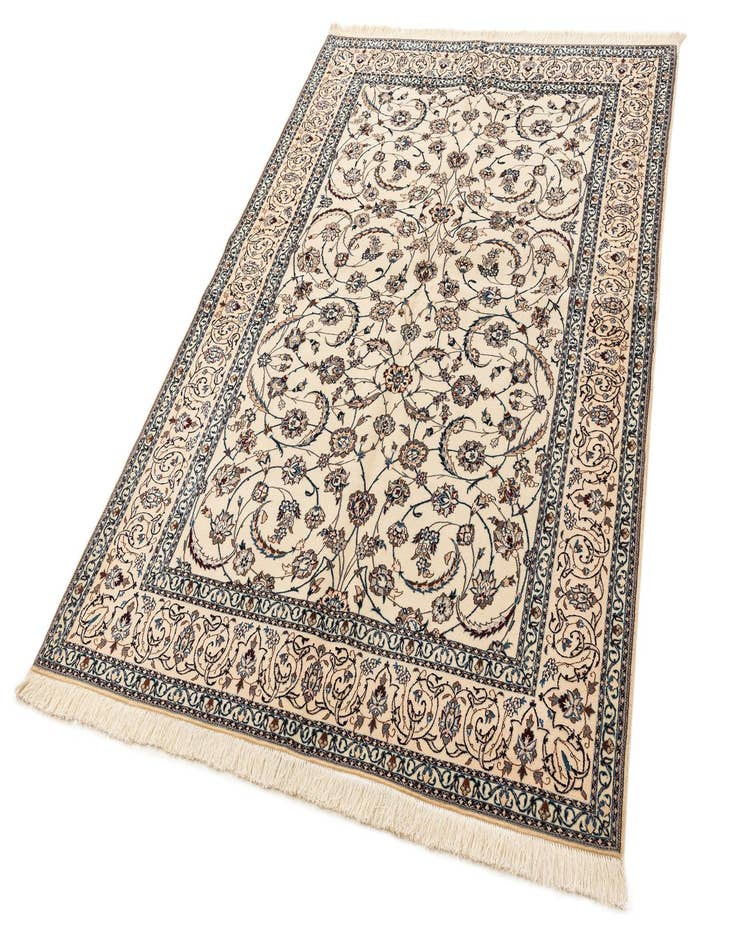 Detail image of  5' 4 x 7' 9  Hand Knotted Nain Rug