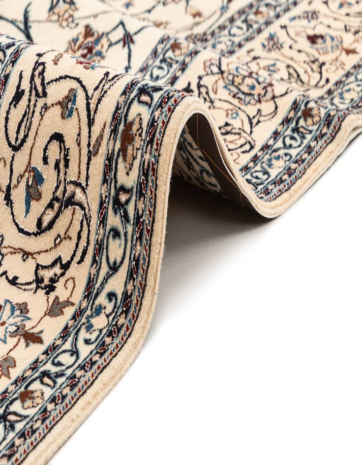 Detail image of  5' 4 x 7' 9  Hand Knotted Nain Rug