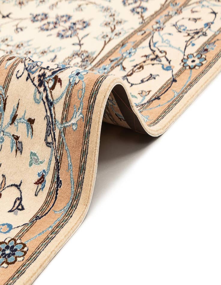 Detail image of  5' 3 x 8' 6  Hand Knotted Nain Rug