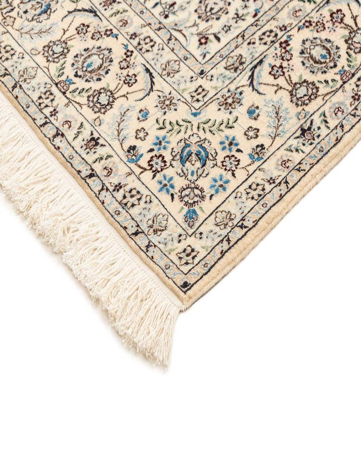 Detail image of  4' 11 x 8' 4  Hand Knotted Nain Rug