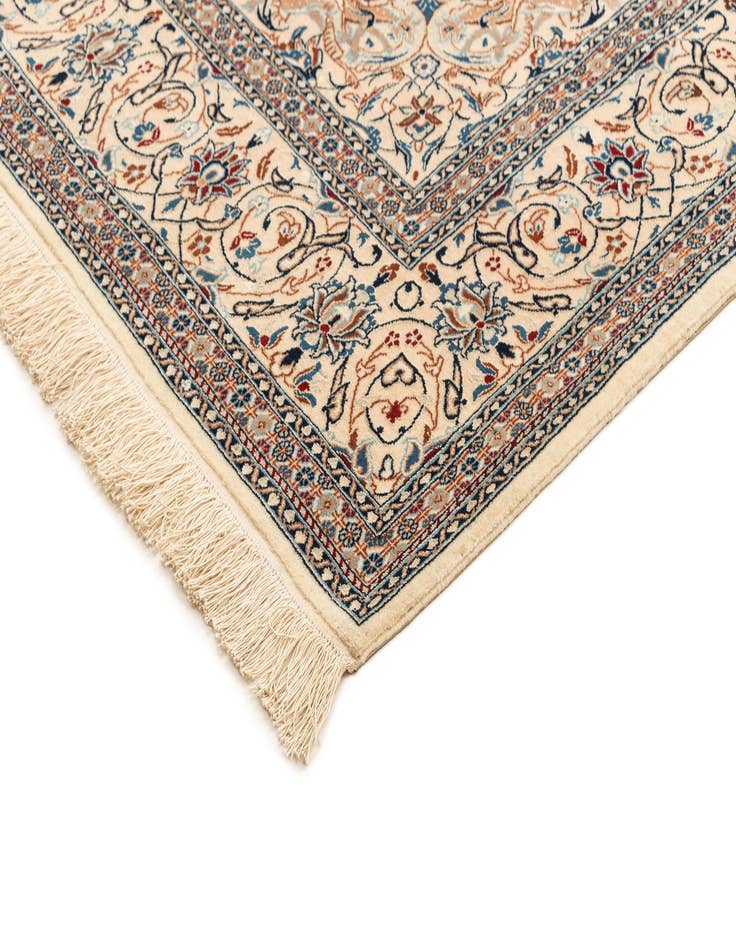 Detail image of  4' 11 x 8' 3  Hand Knotted Nain Rug