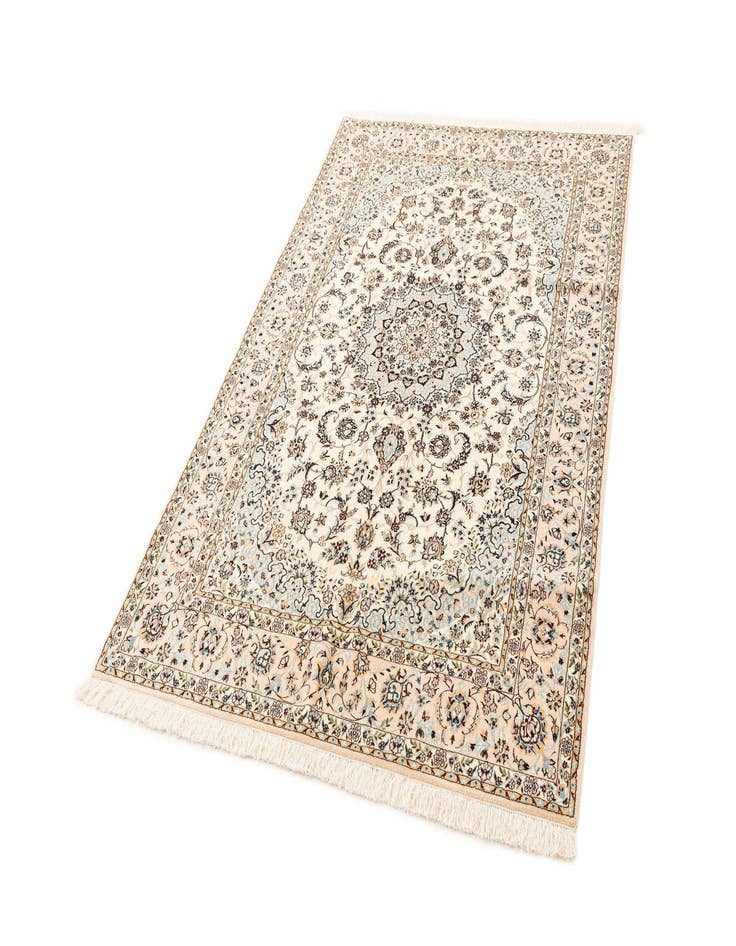 Detail image of  5' 3 x 8' 2  Hand Knotted Nain Rug