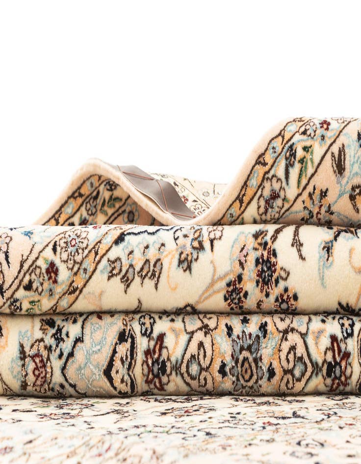 Detail image of  5' 3 x 8' 2  Hand Knotted Nain Rug