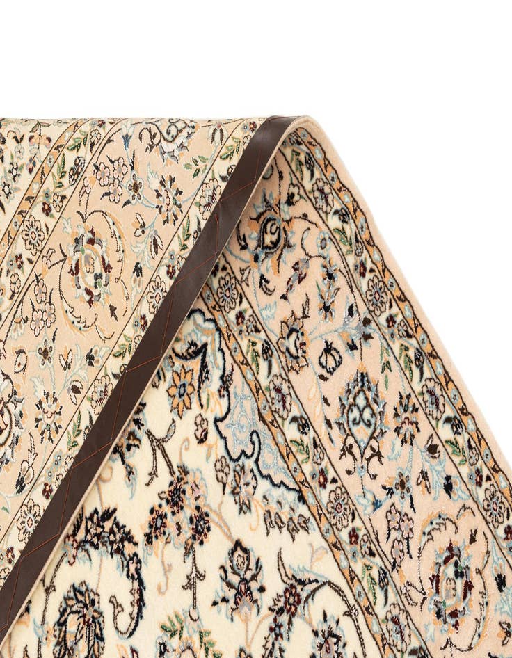 Detail image of  5' 3 x 8' 2  Hand Knotted Nain Rug