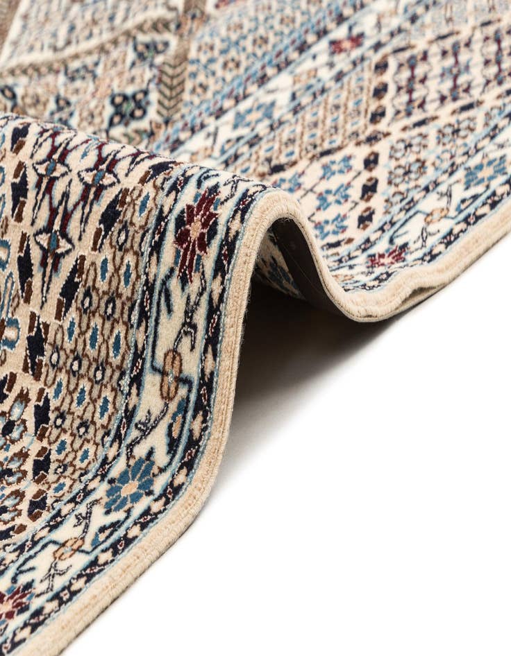 Detail image of  6' 8 x 6' 11  Hand Knotted Nain Rug