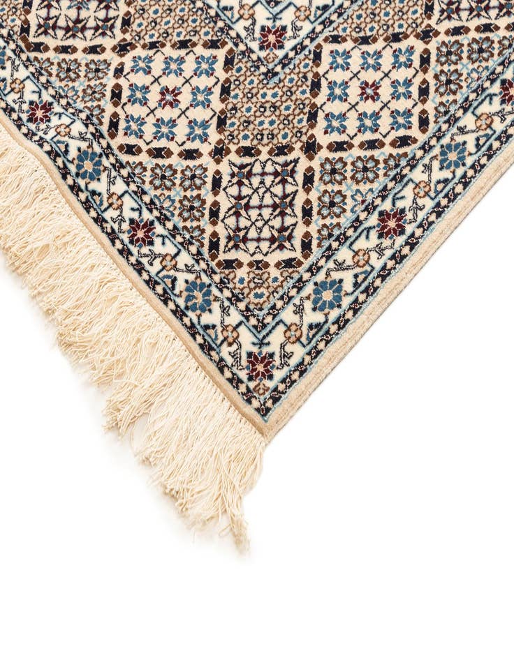 Detail image of  6' 8 x 6' 11  Hand Knotted Nain Rug