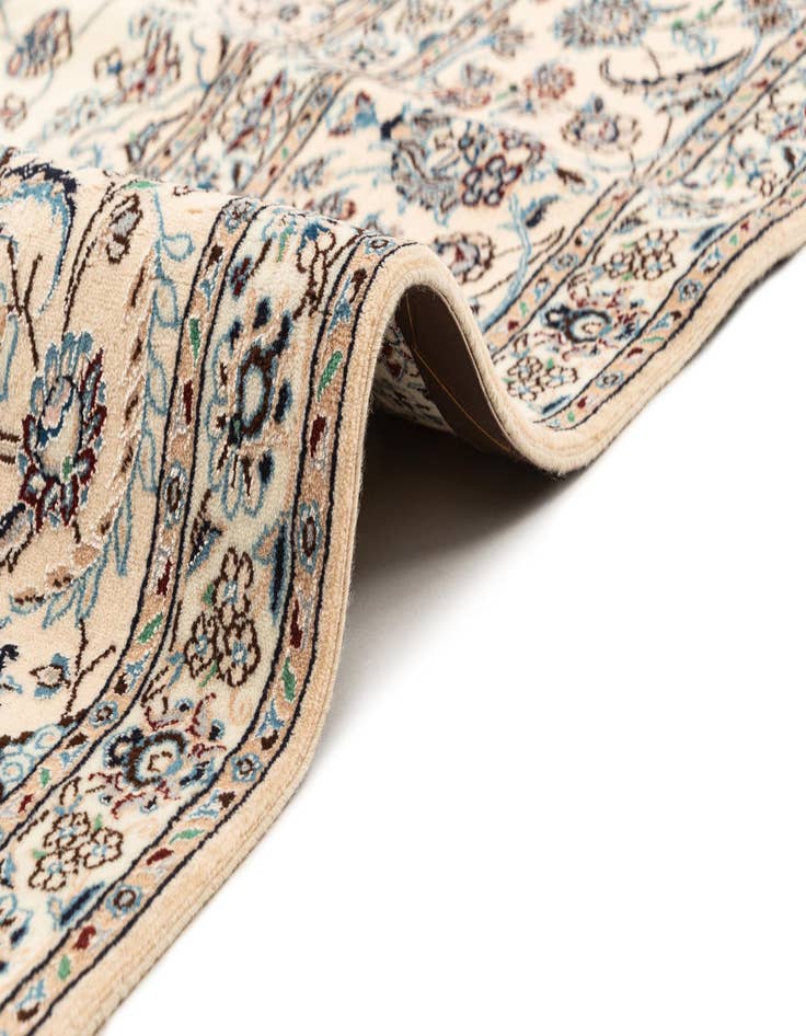 Detail image of  6' 9 x 6' 11  Hand Knotted Nain Rug