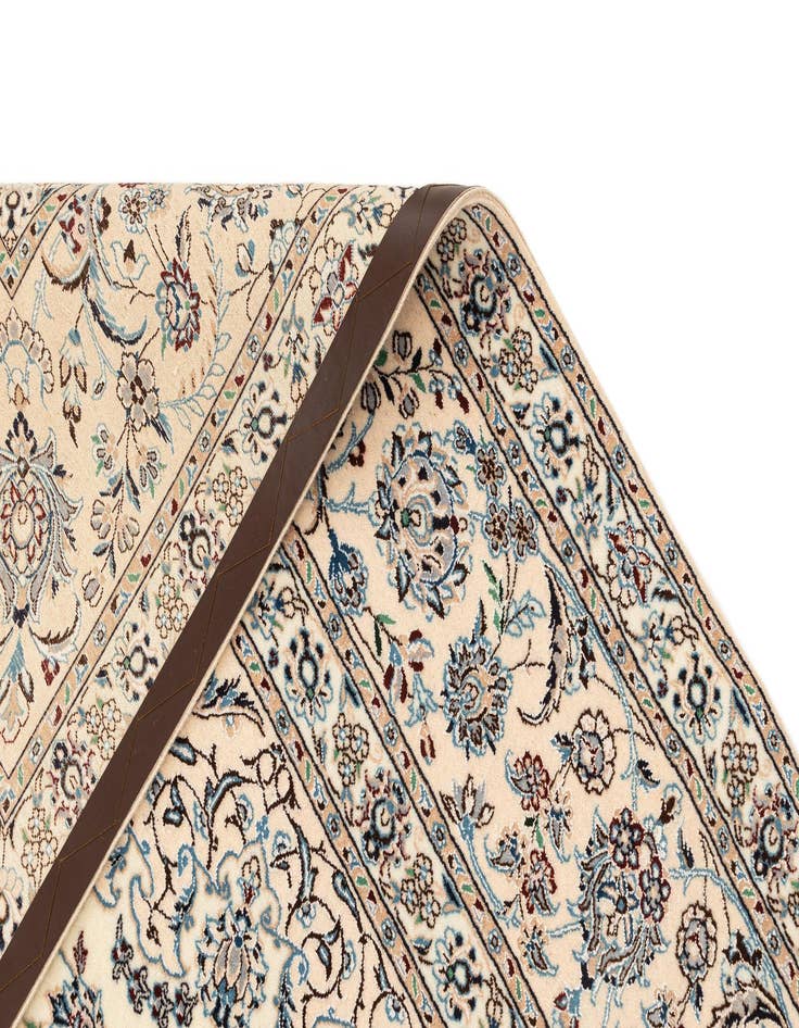 Detail image of  6' 9 x 6' 11  Hand Knotted Nain Rug