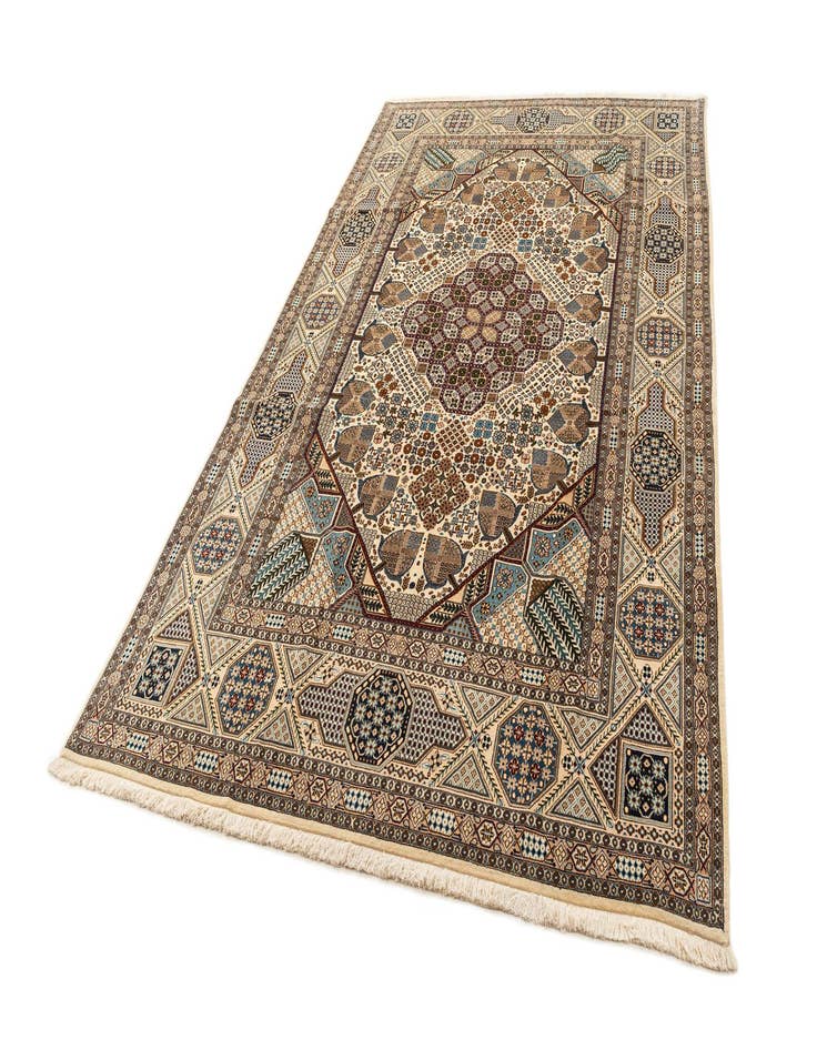 Detail image of  6' 11 x 11' 3  Hand Knotted Nain Rug