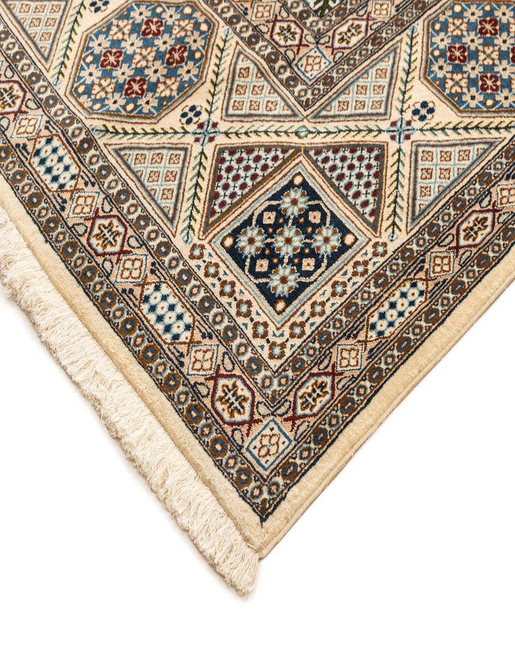 Detail image of  6' 11 x 11' 3  Hand Knotted Nain Rug