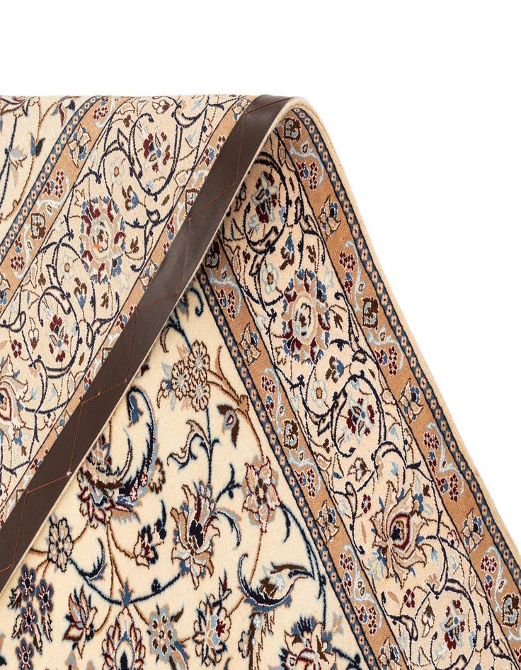 Detail image of  4' 3 x 7' 3  Hand Knotted Nain Rug