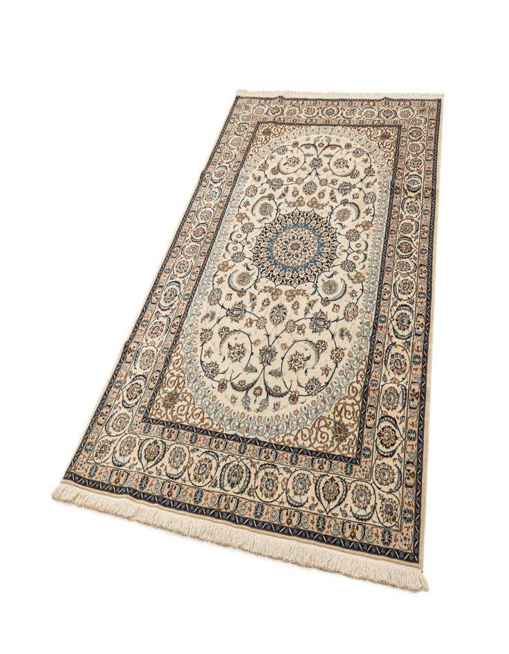 Detail image of  5' 2 x 8' 4  Hand Knotted Nain Rug