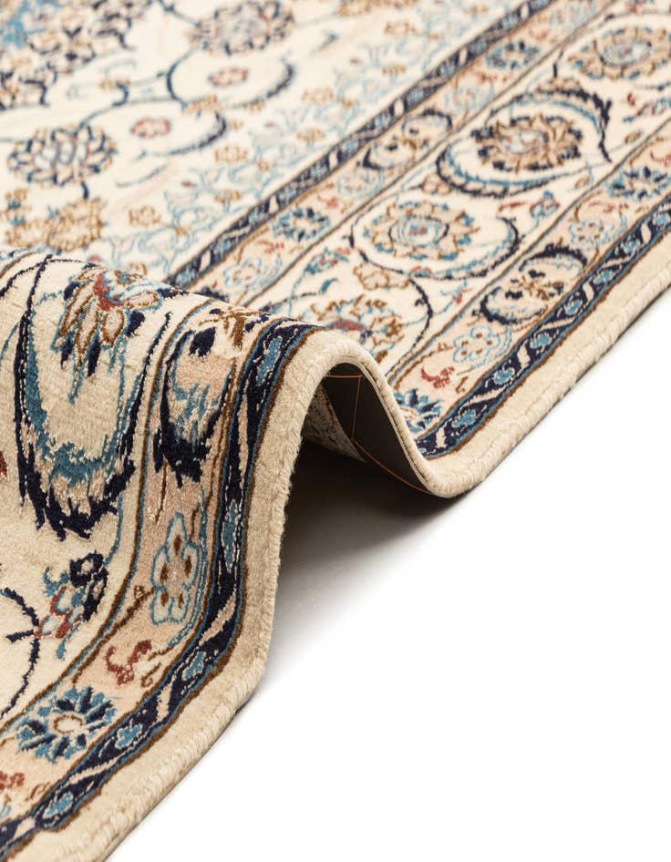 Detail image of  5' 2 x 8' 4  Hand Knotted Nain Rug