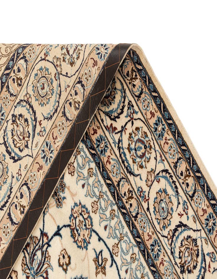 Detail image of  5' 2 x 8' 4  Hand Knotted Nain Rug