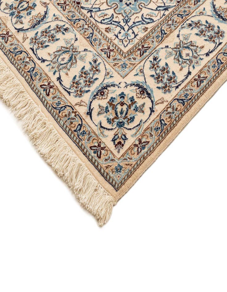 Detail image of  5' 1 x 7' 11  Hand Knotted Nain Rug