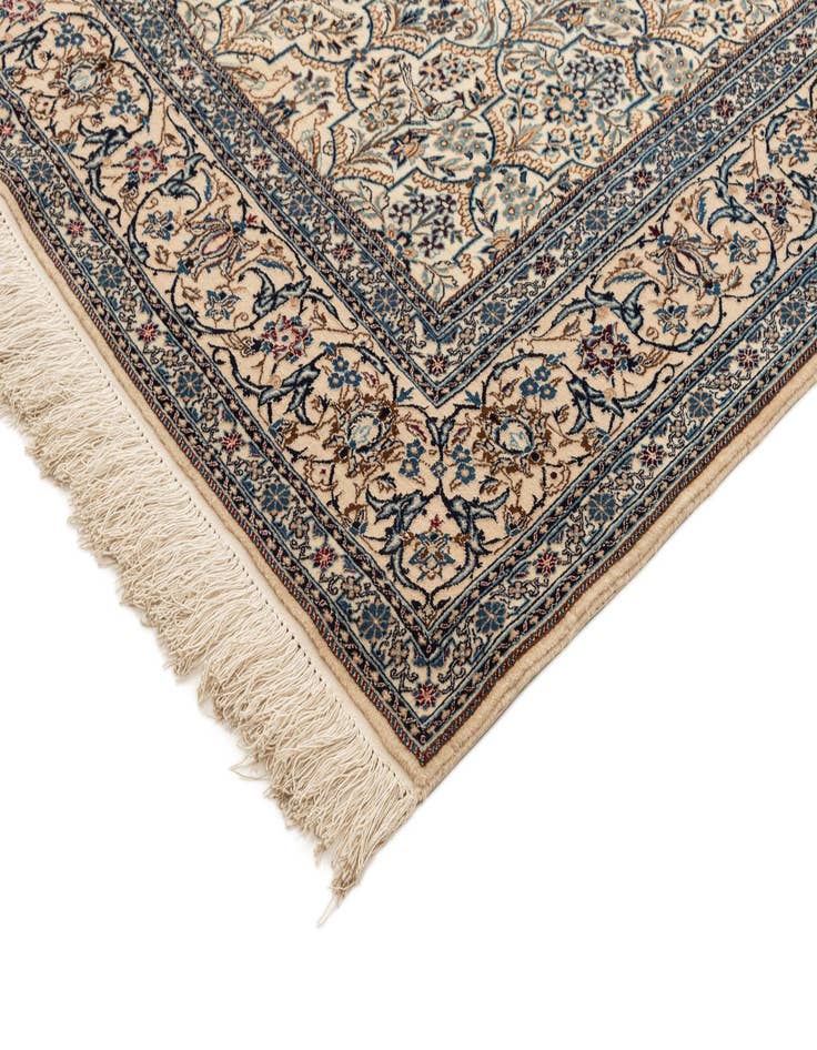 Detail image of  5' 5 x 8'  Hand Knotted Nain Rug