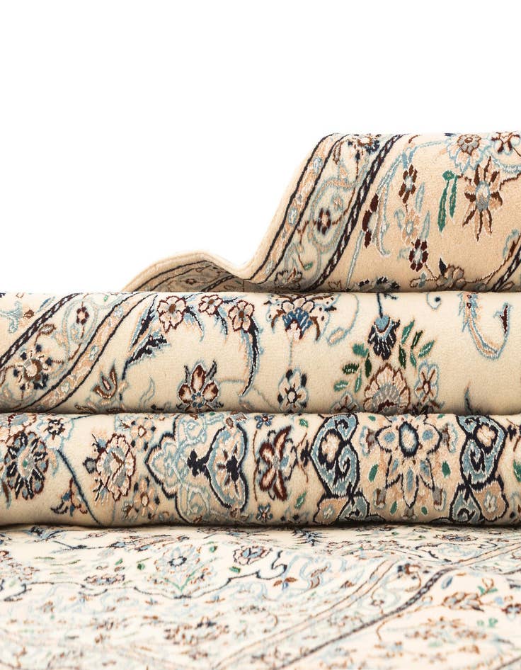 Detail image of  5' 5 x 7' 11  Hand Knotted Nain Rug