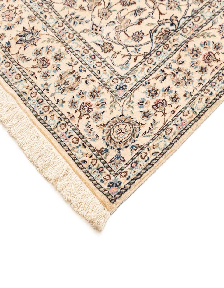 Detail image of  4' 1 x 6' 11  Hand Knotted Nain Rug