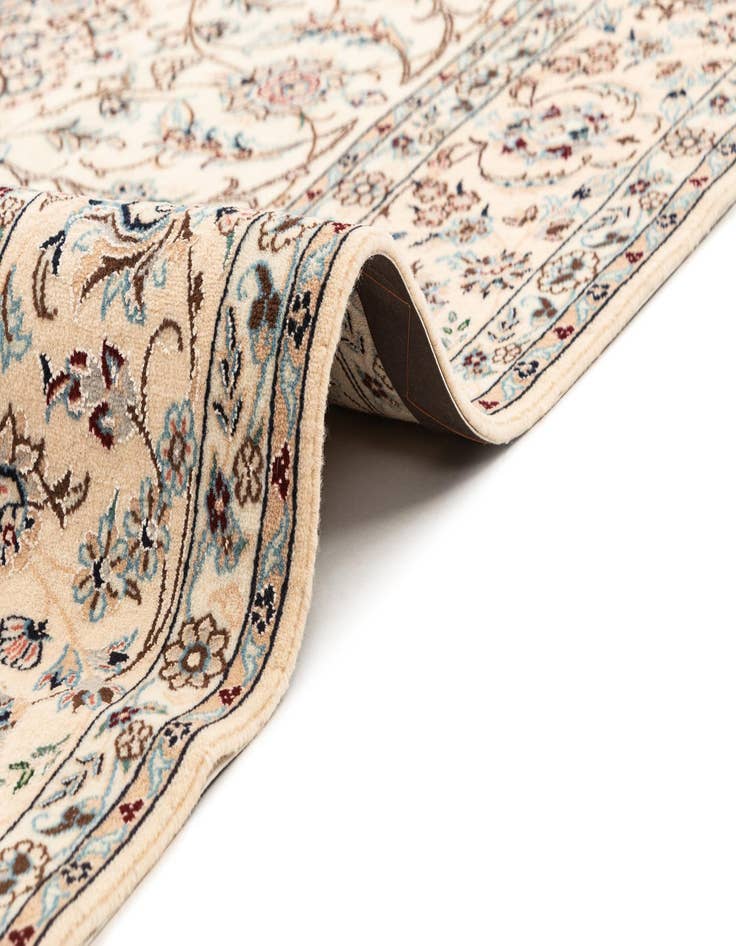 Detail image of  5' 8 x 8' 7  Hand Knotted Nain Rug