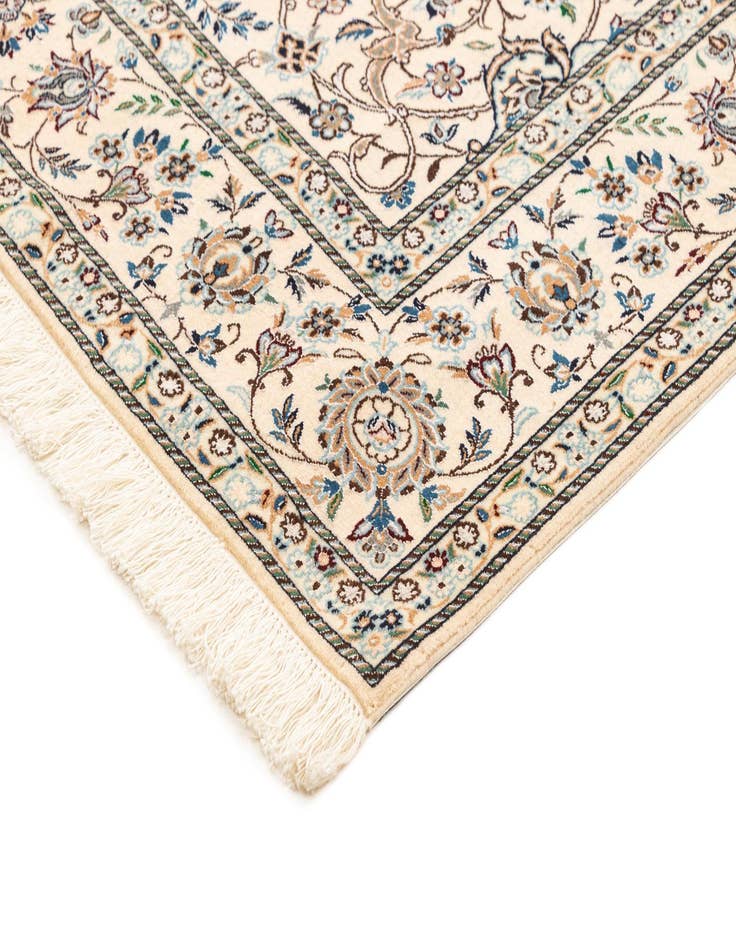 Detail image of  4' 11 x 7' 7  Hand Knotted Nain Rug