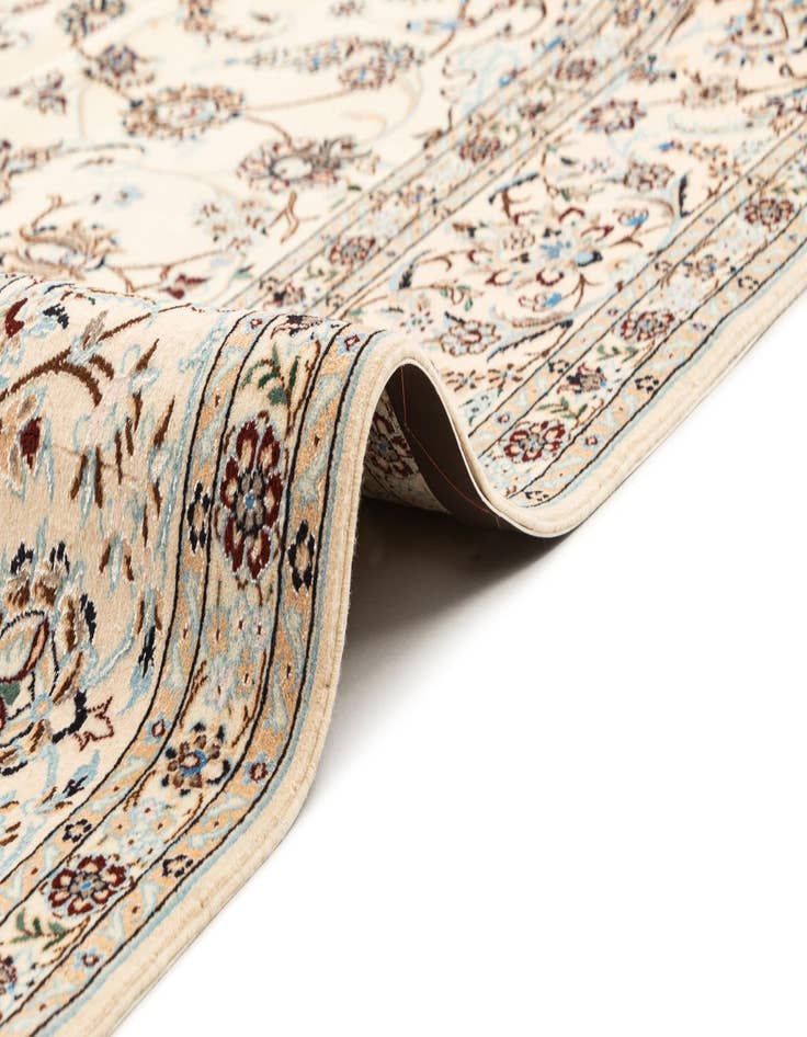 Detail image of  6' 9 x 10'  Hand Knotted Nain Rug