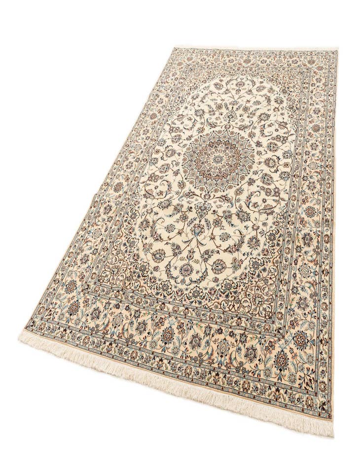 Detail image of  6' 10 x 10' 3  Hand Knotted Nain Rug