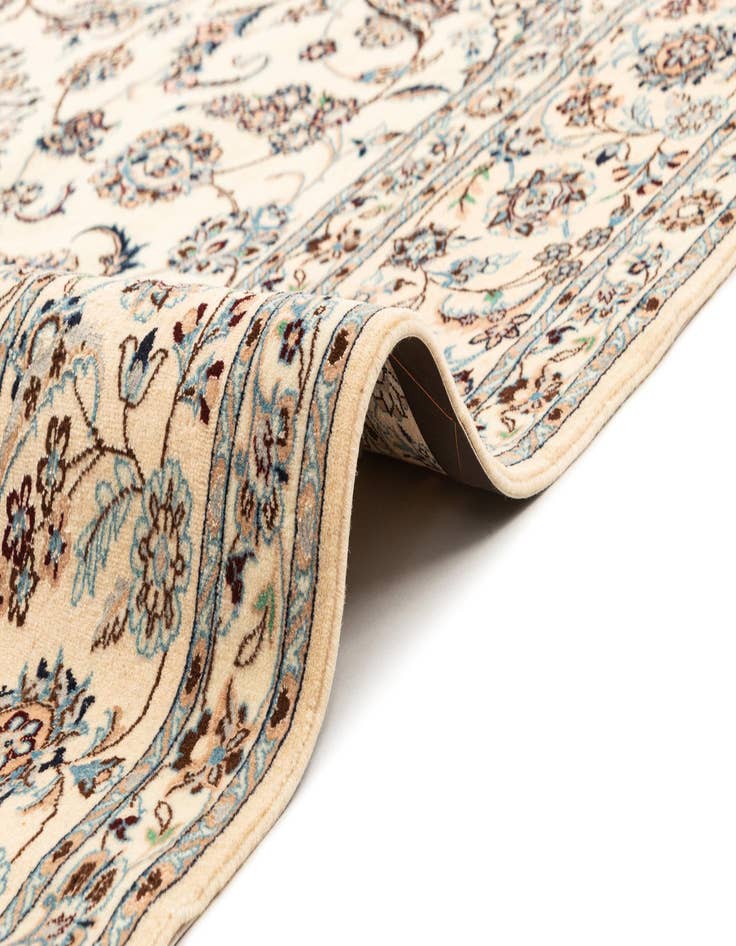 Detail image of  6' 10 x 10' 3  Hand Knotted Nain Rug