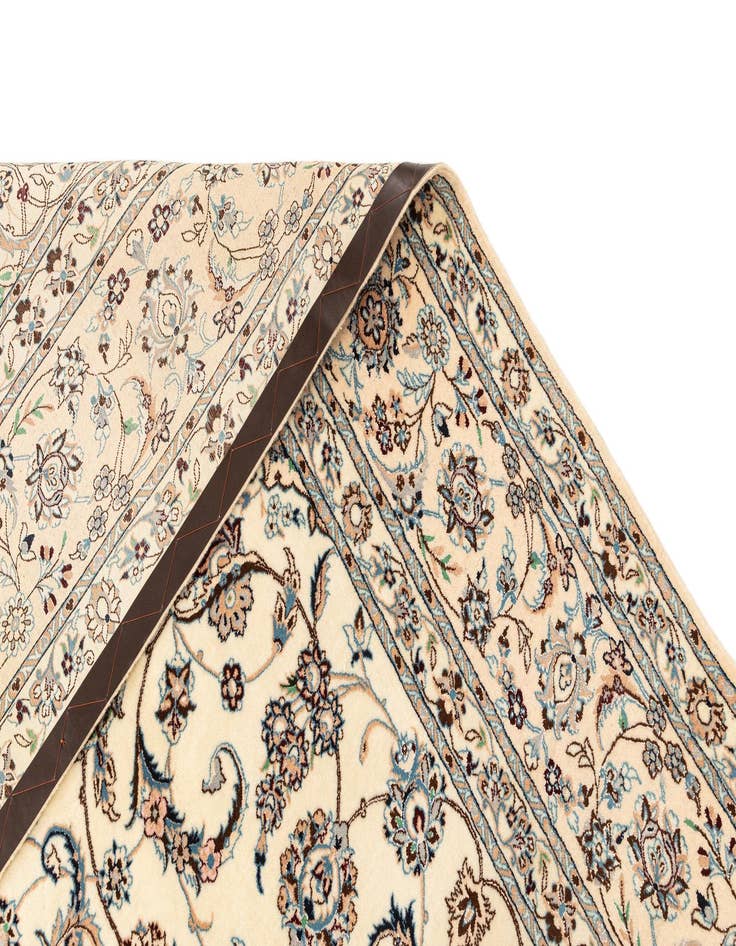 Detail image of  6' 10 x 10' 3  Hand Knotted Nain Rug