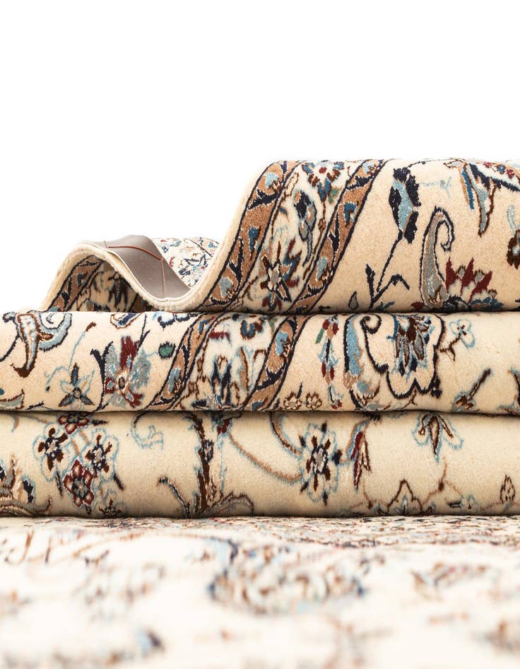 Detail image of  6' 10 x 10' 2  Hand Knotted Nain Rug